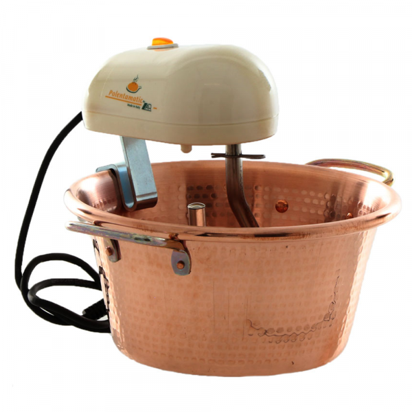 Caldero eléctrico de cobre martillado para polenta LAR polentamatic de inducción 4.5L - 8W en venta