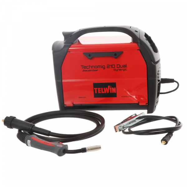 Telwin Technomig 210 Dual Synergic - Soldadora inverter de hilo - Para MIG-MAG/FLUX/BRAZING/MMA/ TIG DC-Lift en venta