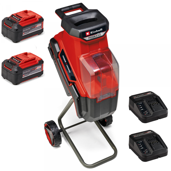 Einhell REDAXXO 36/25 - Biotrituradora de batería 36V - con recogedor - 2x18V/5.2Ah