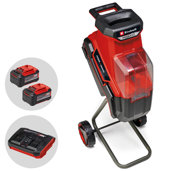 Einhell REDAXXO 36/25 - Biotrituradora de batería 36V - con recogedor - 2x18V/5.2Ah