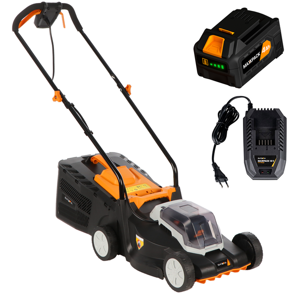 Batavia 7064713 - Cortacésped de batería - 18 V 4 Ah - Corte de 32 cm