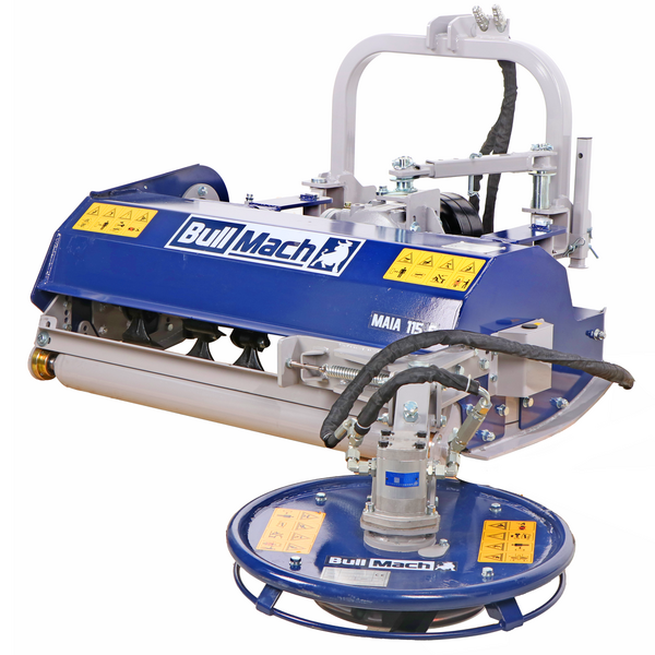 BullMach Maia 115 S - Trituradora para tractor - Disco interfilas - Serie media - Desplazamiento manual