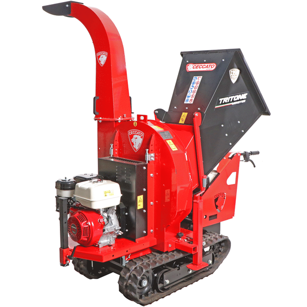 Ceccato Tritone Monster Cingo - Biotrituradora autopropulsada con orugas - Motor Honda GX390