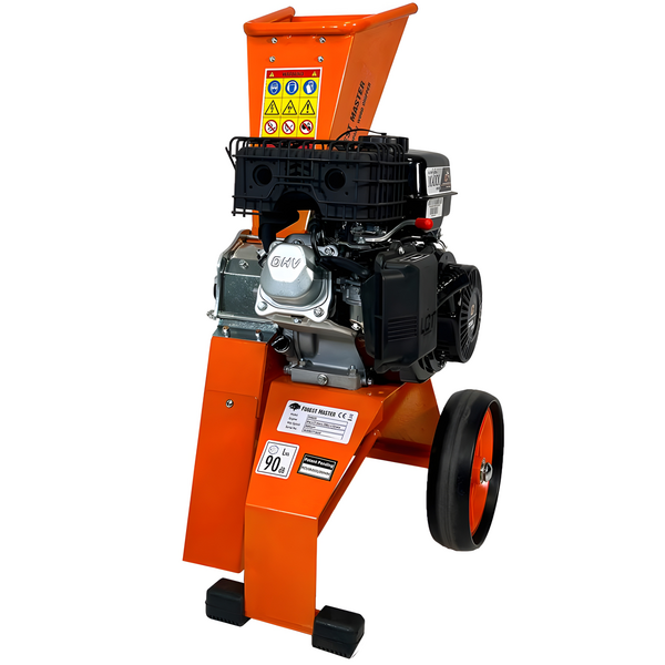 Forest Master FM6DDES-MUL - Biotrituradora de gasolina - Motor de gasolina LCT de 6 HP - Arranque eléctrico