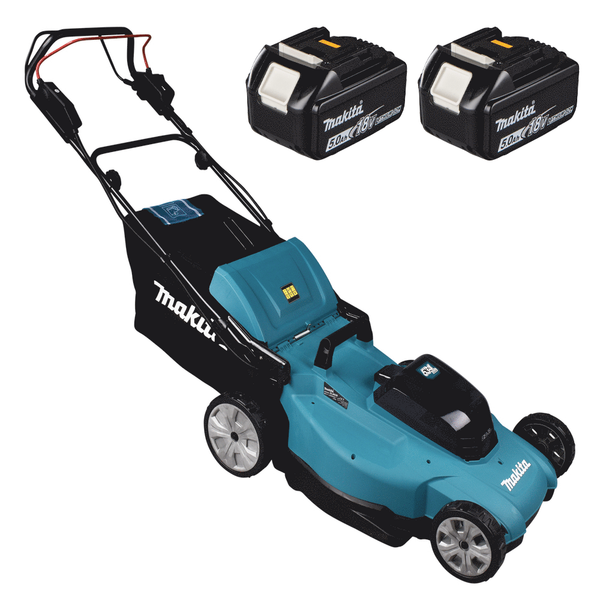 Makita DLM539PT2 - Cortacésped a batería - 36V - Corte 53 cm - 2x 18V 5Ah