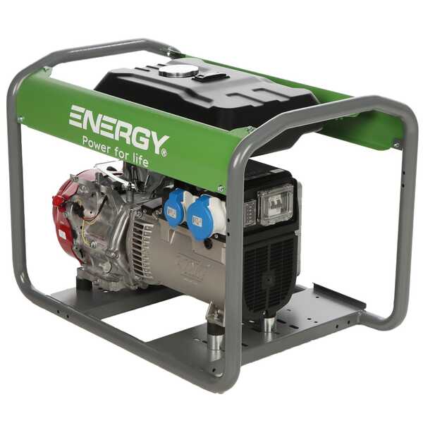 Generador de corriente monofásico 6 kw - Energy EY-7MB AVR  - Motor Honda