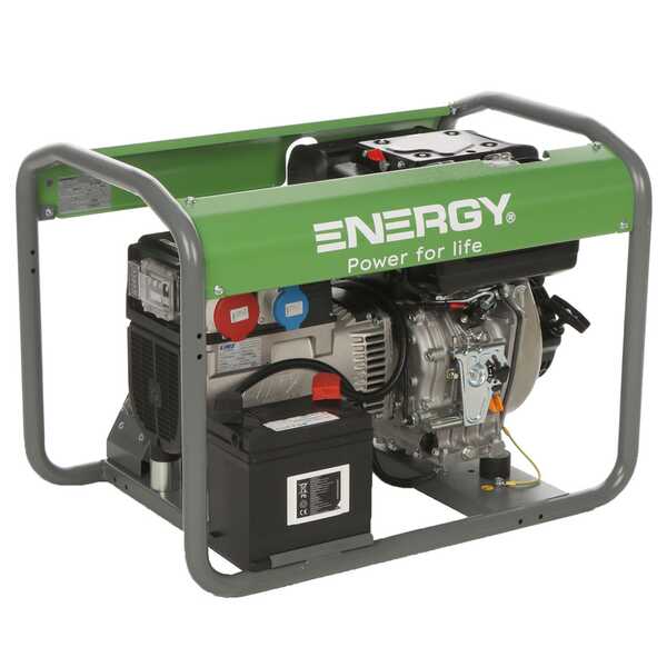 Energy EY-7TDE AVR - Generador de corriente diésel con AVR 5 kW - Continua 4,5 Trifásica