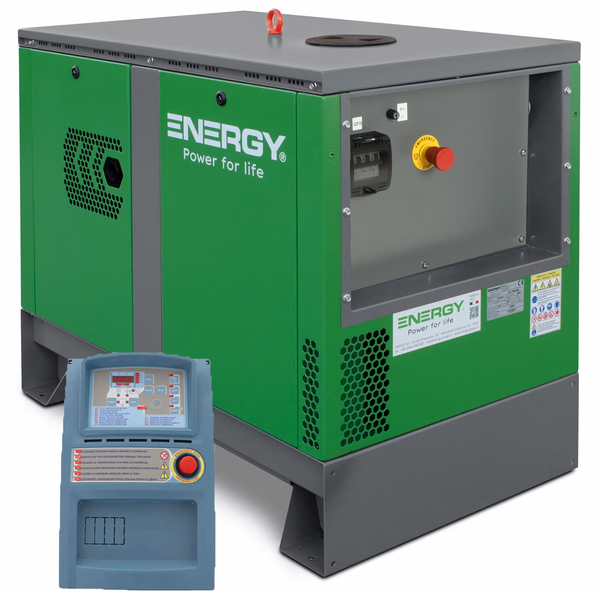 Energy EY-7MDE-SA AVR - Generador de corriente diésel silencioso con AVR - 5 Kw - Continua 4,5 kW Monofásica + ATS