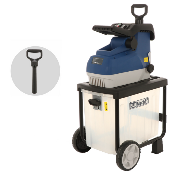 BullMach Tersic 45 Roller - Biotrituradora eléctrica - Con recogedor