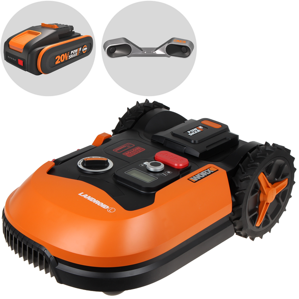 Worx Landroid WR147E.1 - Robot cortacésped - Con cable perimetral - Batería 20 V y 4 Ah - L1000