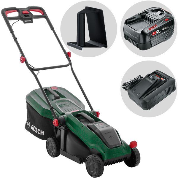 Bosch Rotak18V-32 - Cortacésped de batería - 18 V/4 Ah - Corte de 32 cm