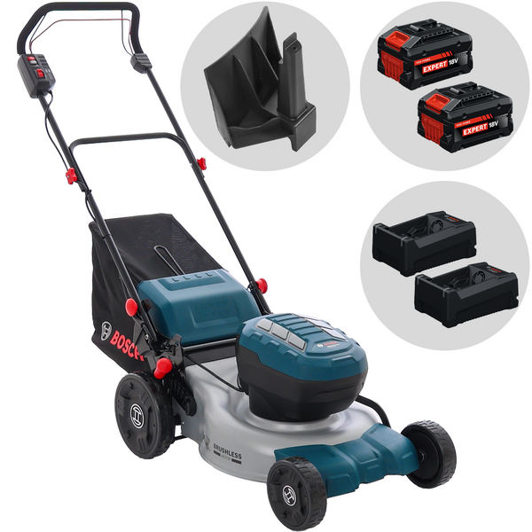 Bosch Professional GRA 18V2-46 SP - Cortacésped de batería - 2x18 V 5,5 Ah - Corte de 46 cm