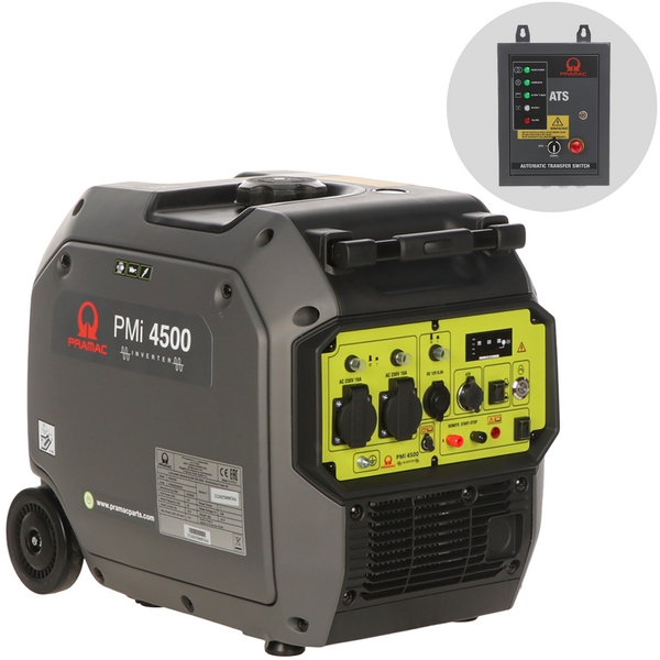 Pramac PMi 4500 - Generador de corriente - 4,2 kW - Continua 3,8 kW Monofásica - Cuadro ATS incluido