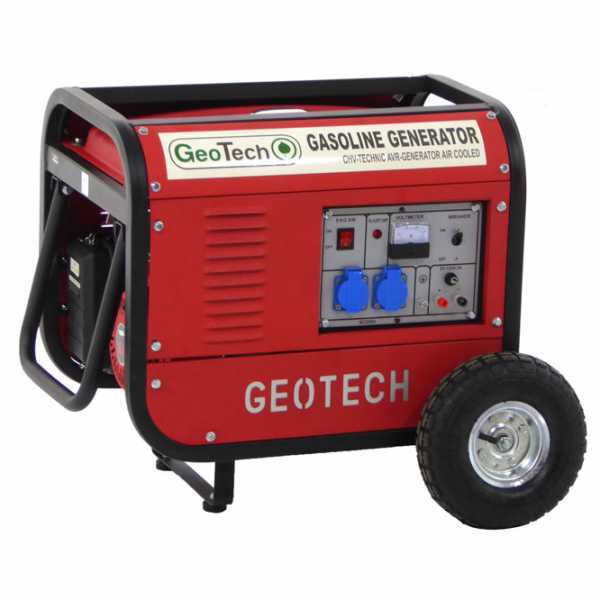 GeoTech GGSA3000 - Generador de corriente con ruedas y AVR 2.7 kW - Continua 2.5 kW Monofásica
