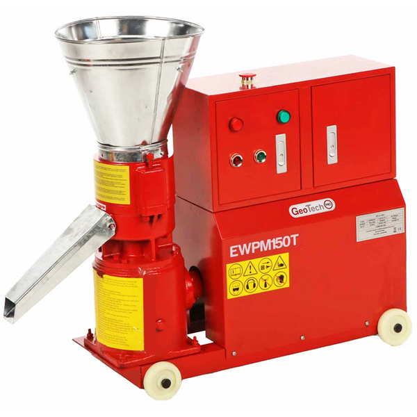 GeoTech EWPM150T - Peletizadora trifásica - Para hacer en casa pellets de calefacción