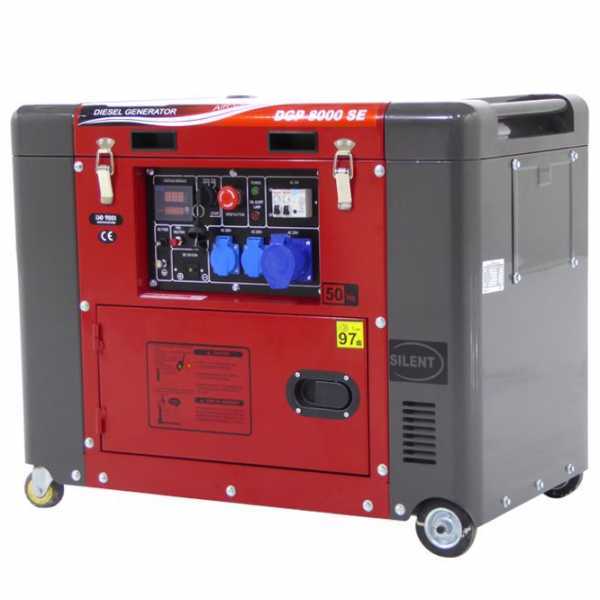 Generador eléctrico 5,5 kW monofásico diésel GeoTech Pro DGP8000SE silencioso
