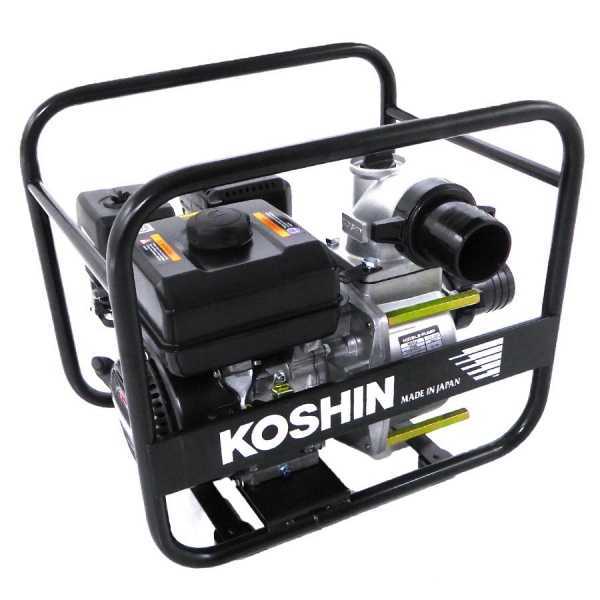 Motobomba de gasolina Koshin STV-80X para aguas semi-sucias con racores de 80 mm en venta