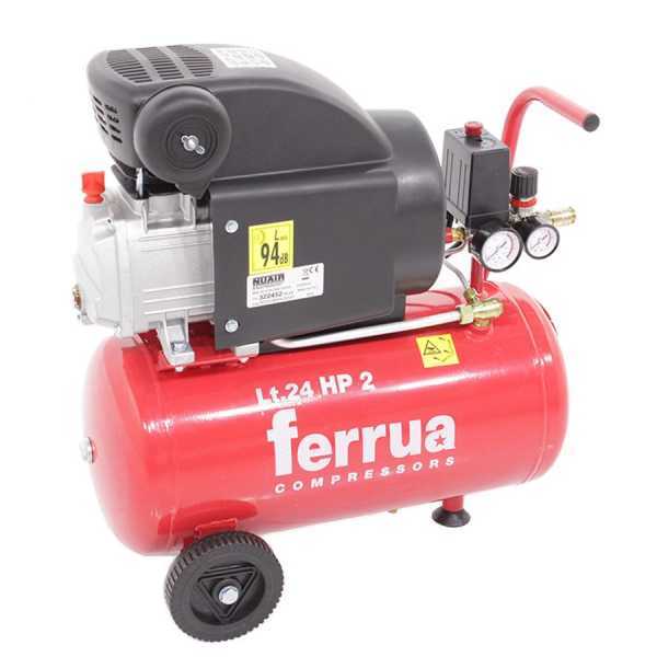 Ferrua RC2/24 - Compresor de aire eléctrico con ruedas - motor 2 HP - 24 l en venta