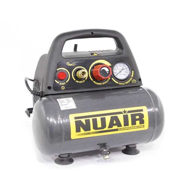 Nuair New Vento 200/8/6 - Compresor de aire eléctrico compacto portátil - Motor 1.5 HP - 6 l en venta