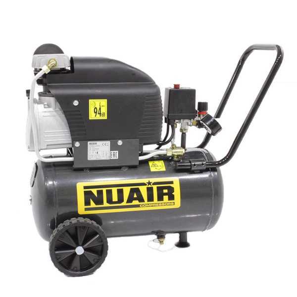 Nuair FC2/24 S - Compresor eléctrico con ruedas - motor 2 HP - 24 l - aire comprimido en venta
