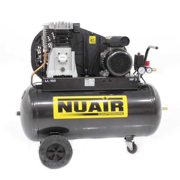 Nuair B3800B/100 CM3 - Compresor de aire eléctrico de correa - motor 3 HP - 100 l en venta