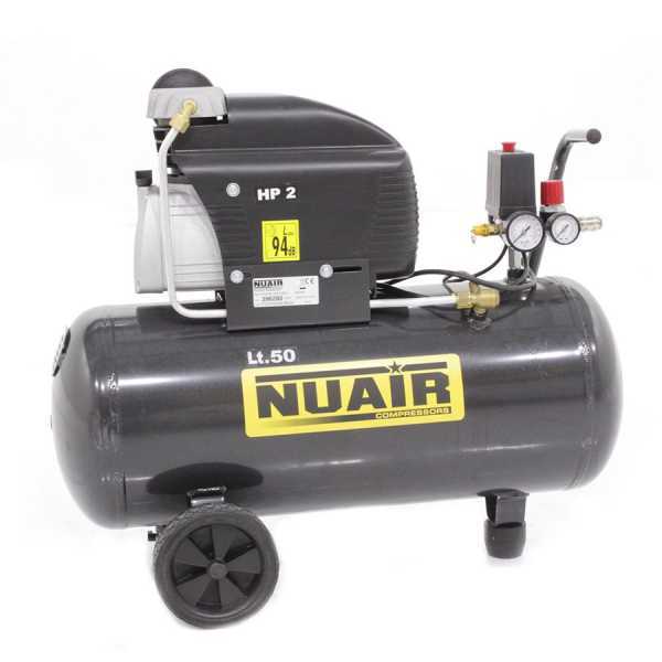 Nuair FC 2 50 - Compresor de aire eléctrico con ruedas, motor 2 HP - 50 l aire comprimido en venta