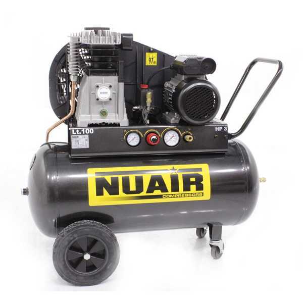 Nuair B 3800B/3M/100 TECH - Compresor de aire eléctrico de correa - motor 3 HP - 100 l en venta