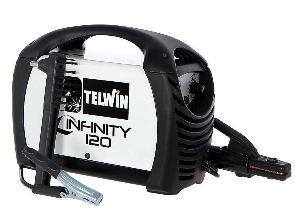 Soldadora inverter de electrodo de corriente continua Telwin Infinity 120 - 80  A - con Kit