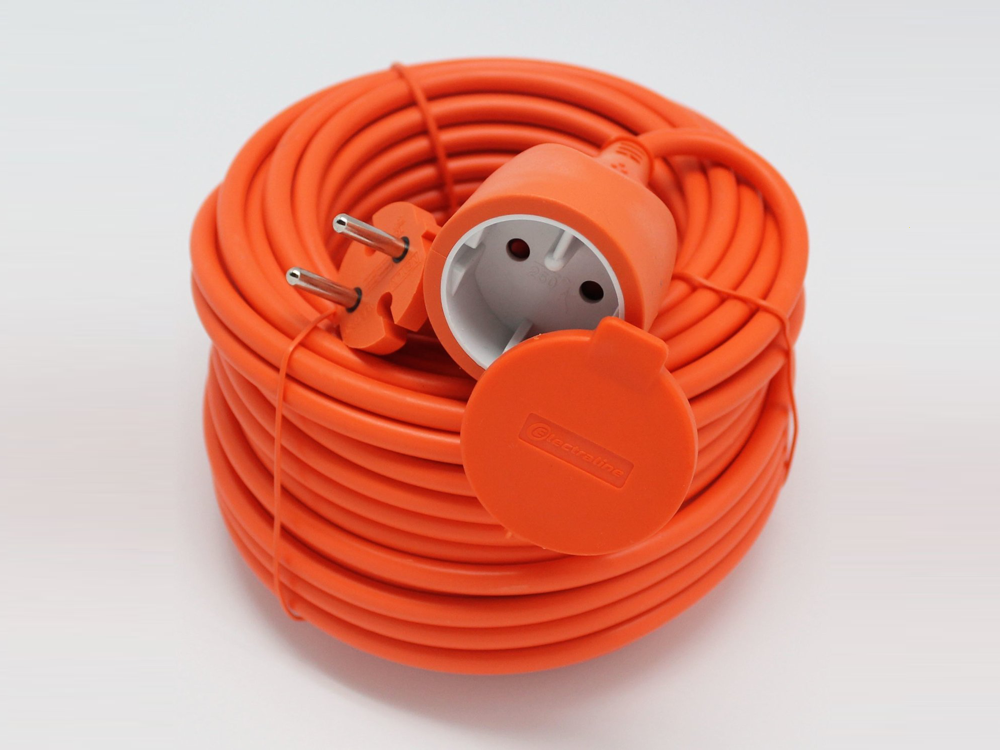 Enrollador de cable eléctrico 15 m 230v