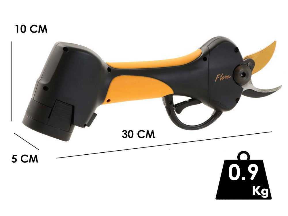Agritec Flora PC32 - Tijeras eléctricas de poda - 2x 14.4V 2.5 Ah