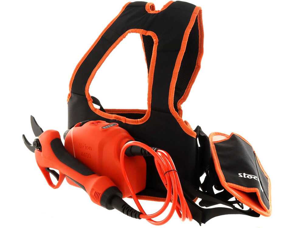 Tijeras de poda de bater&iacute;a Stocker Vulcano E-35 TPC - Bater&iacute;a de 43,2 y 4,4 Ah