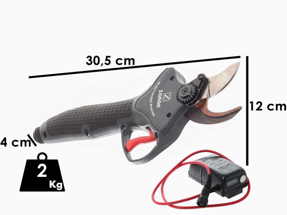 Zanon Tiger SL 38 - Tijeras el&eacute;ctricas de poda - 50.4V 3.2Ah