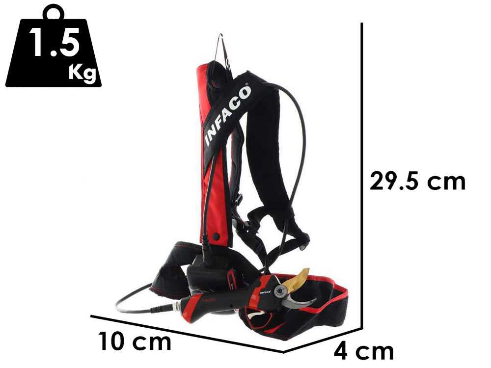 Tijera eléctrica de poda Infaco F3020M - 36V 3Ah - Ø 45 mm