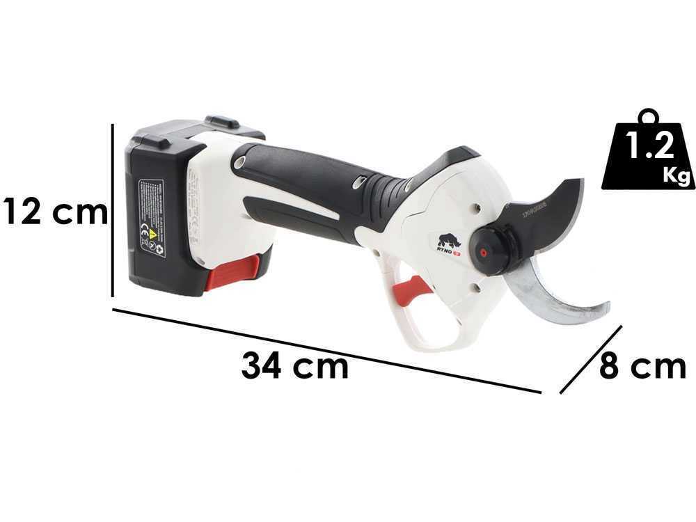Castellari Ryno 63 - Tijeras el&eacute;ctricas de poda - 2x 21.6V 2.5 Ah