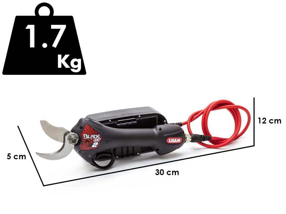Tijera eléctrica de batería Lisam BLADE GT 2 - 50.4 V 2.9 Ah