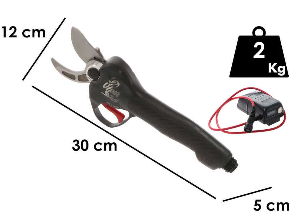 Zanon Viper SV 45 - Tijera el&eacute;ctrica de poda con p&eacute;rtiga - 50.4V 3.2Ah - 175/255 cm