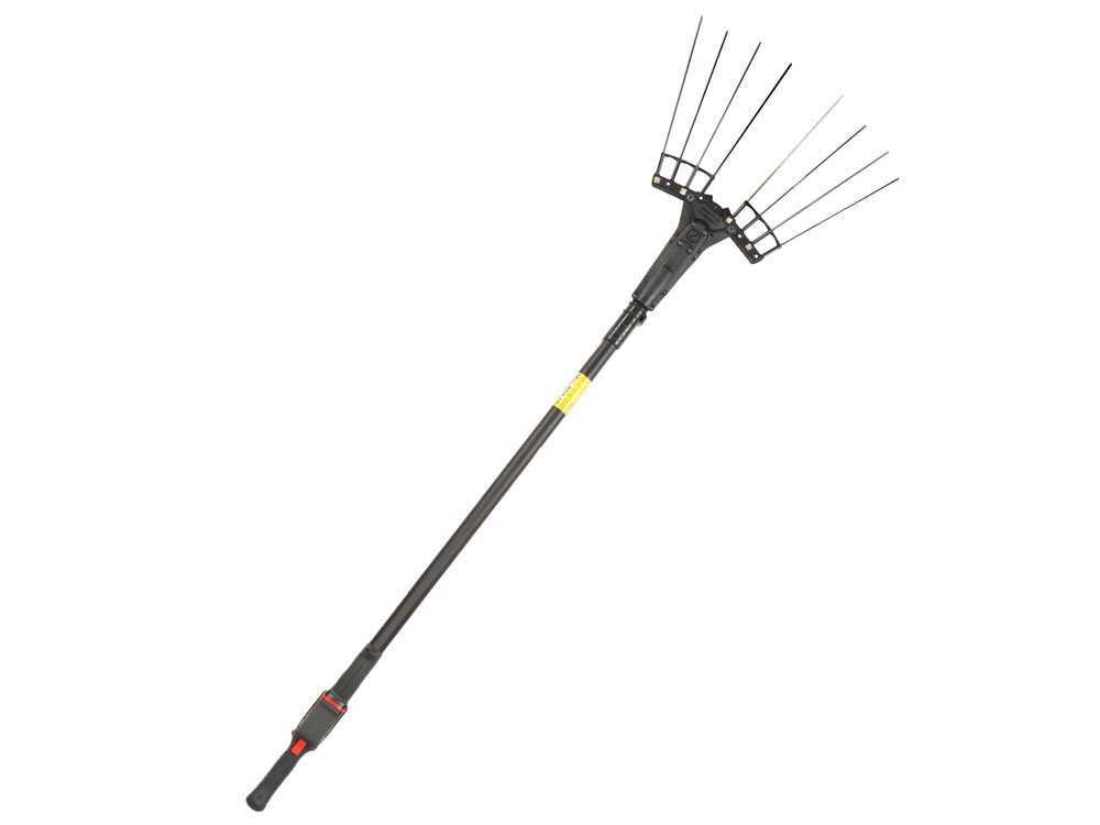 Zanon Kit Olive Light 2 - Vareador de aceitunas y tijeras de bater&iacute;a - P&eacute;rtiga telesc&oacute;pica 210/340 cm - 4 x 14,4V 2,5Ah