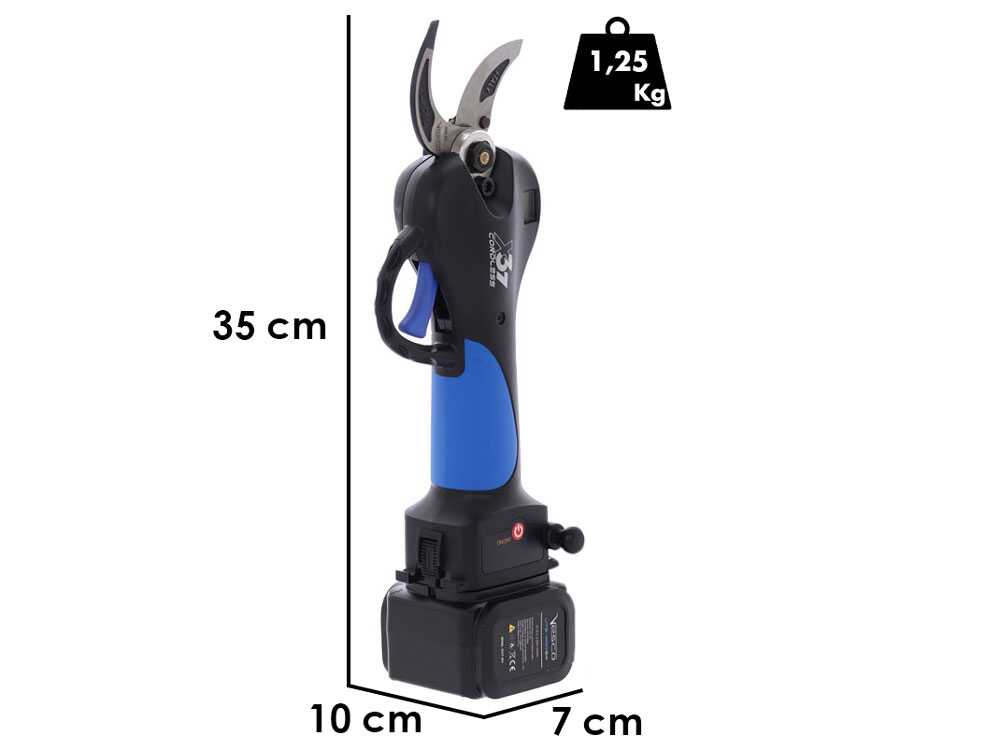VESCO X37 - Tijeras eléctricas de batería - 2x 21.6V 2.5Ah