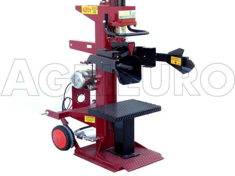 Rajadora de le&ntilde;a vertical el&eacute;ctrica AgriEuro SIE 10 toneladas, carrera 1000 mm