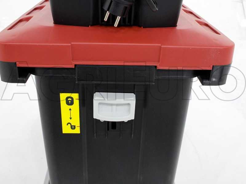 Biotrituradora el&eacute;ctrica GeoTech ESB 2801 ROLLER de rodillo (engranajes) con caj&oacute;n