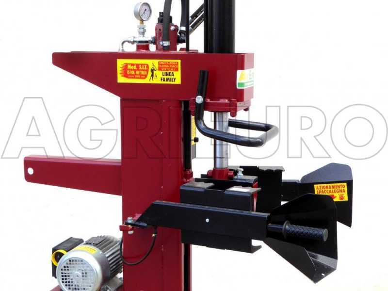 Rajadora de le&ntilde;a vertical el&eacute;ctrica AgriEuro SIE 15 toneladas, carrera 1000 mm