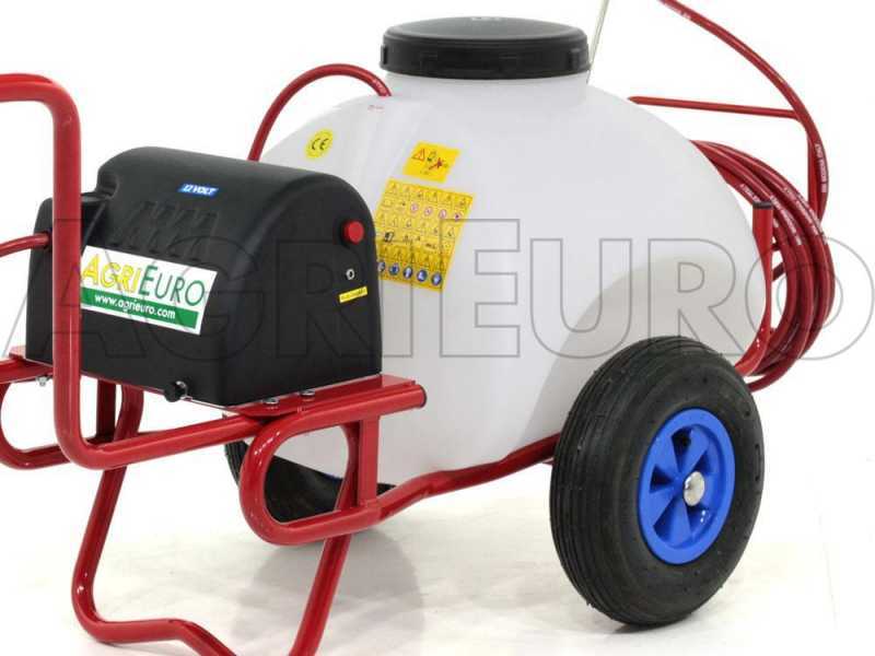 Carretilla fumigadora el&eacute;ctrica de bater&iacute;a 12V de 70 L con gancho