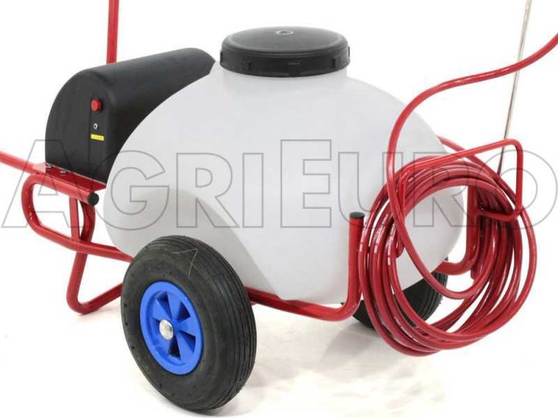 Carretilla fumigadora el&eacute;ctrica de bater&iacute;a 12V de 70 L con gancho