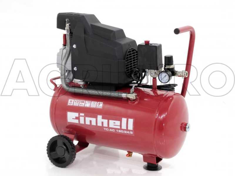 Einhell TC-AC 190/24/8 - Compresor de aire el&eacute;ctrico con ruedas - Motor 2 HP - 24 l