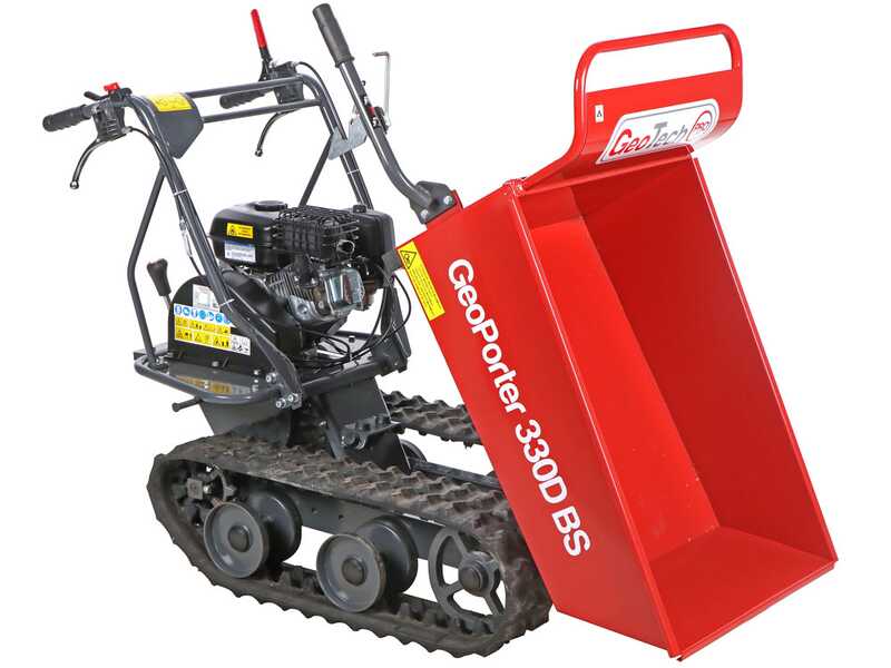 GeoTech GeoPorter 330D BS - Carretilla con motor - Caj&oacute;n dumper capacidad 300 kg