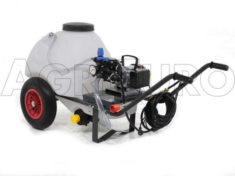 Carretilla fumigadora - Bomba Comet MC 25 con motor el&eacute;ctrico - Dep&oacute;sito 120L