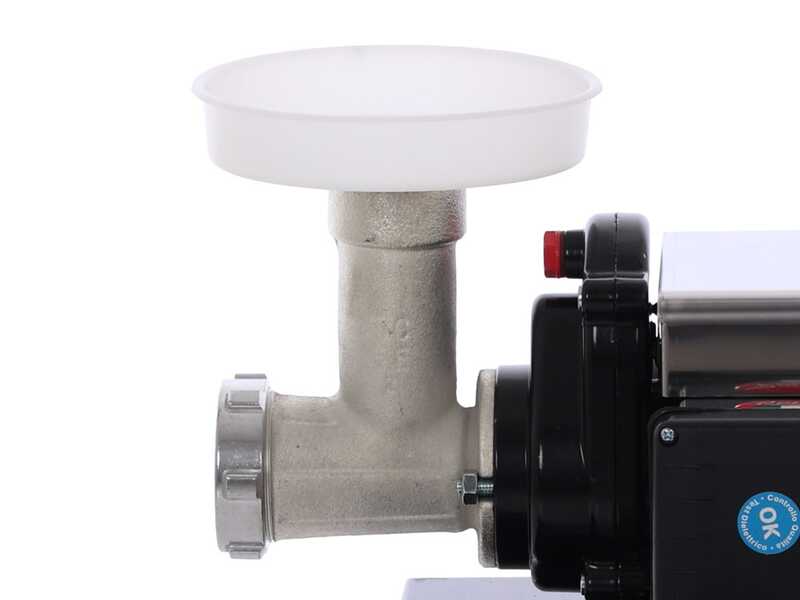 Reber 9502NSP INOX - N.5 - Picadora de carne el&eacute;ctrica - 400W