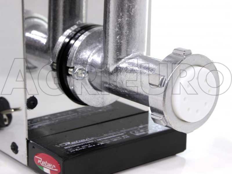 Reber 9050N INOX - M&aacute;quina de hacer pasta con motor el&eacute;ctrico de inducci&oacute;n profesional 500W