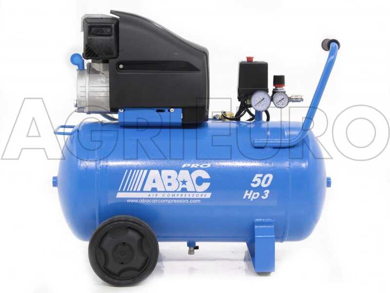 ABAC Montecarlo L30P - Compresor de aire el&eacute;ctrico monof&aacute;sico - Motor 3 HP - 50 L