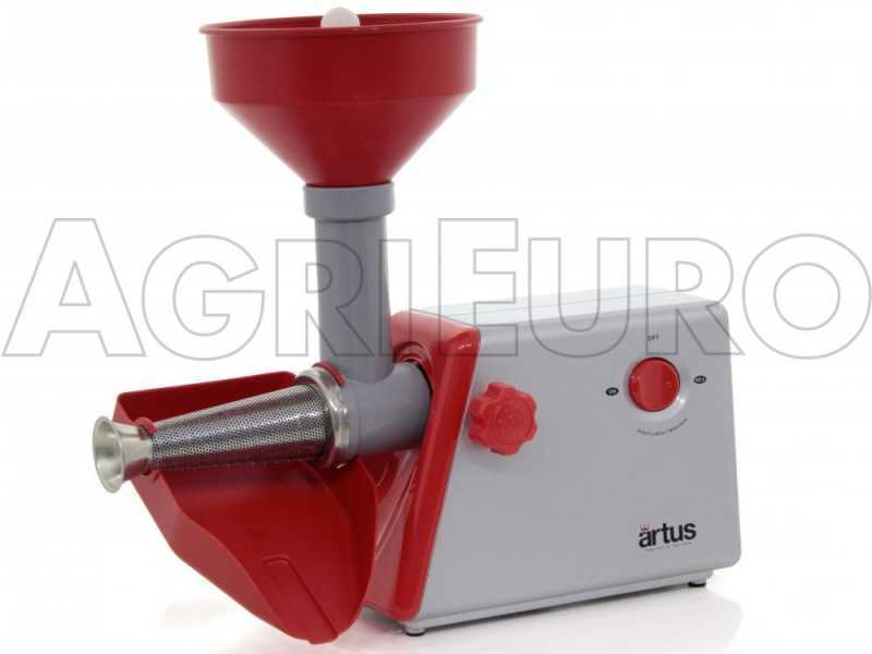 ARTUS S25 - Trituradora de tomate el&eacute;ctrica - Para hacer pur&eacute; de tomate - Motor 385 W